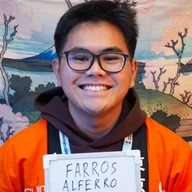 Farros Alferro smiling at an event in Japan